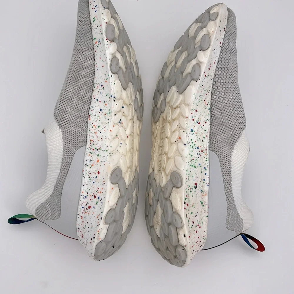 Merell - men’s cloud MOC knit confetti pride slip on sneakers gray shoes size8.5